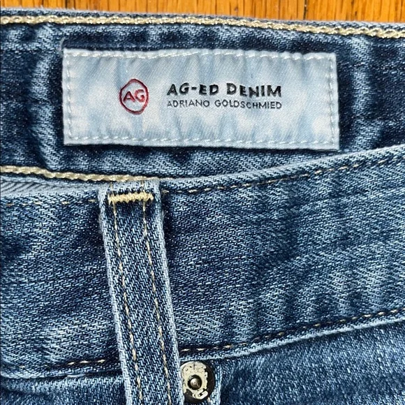 AG Adriano Goldschmied The Ex Boyfriend Slim Blue Denim Jeans Size 29 - Picture 2 of 16